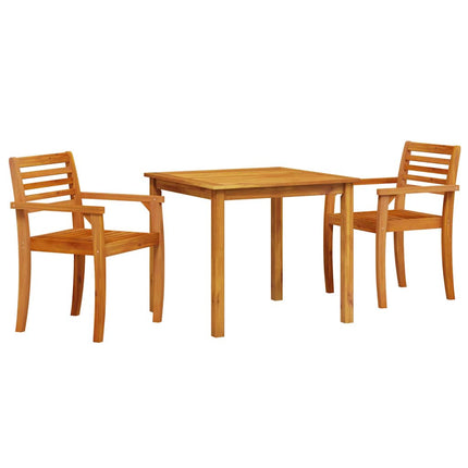 Trädgårdsmöbelset 3 pcs Brun Massivt Akaciaträ
