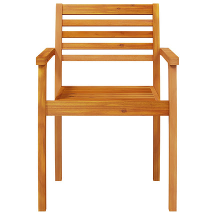 Trädgårdsmöbelset 5 pcs Brun Massivt Akaciaträ