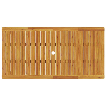 Trädgårdsmöbelset 9 pcs Brun Massivt Akaciaträ