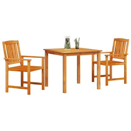Trädgårdsmöbelset 3 pcs Brun Massivt Akaciaträ