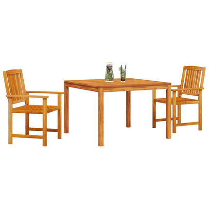 Trädgårdsmöbelset 3 pcs Brun Massivt Akaciaträ