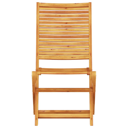 Fällbart bistroset 3 pcs Brun Massivt Akaciaträ