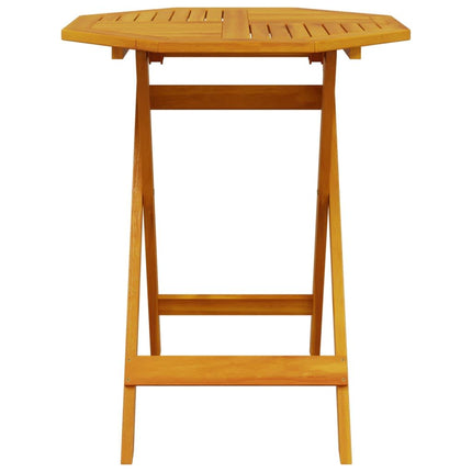 Fällbart bistroset 3 pcs Brun Massivt Akaciaträ