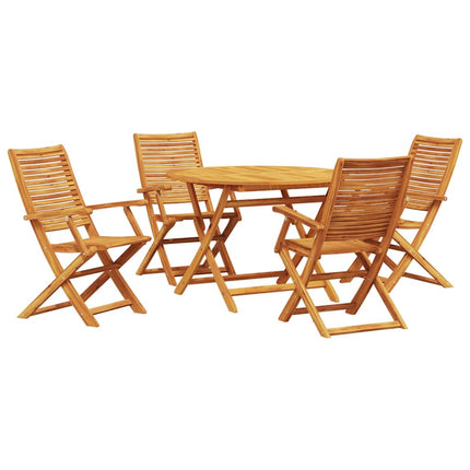 Trädgårdsmöbelset 5 pcs Brun Massivt Akaciaträ