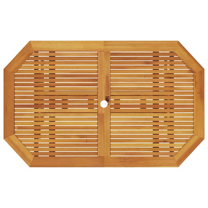 Trädgårdsmöbelset 5 pcs Brun Massivt Akaciaträ