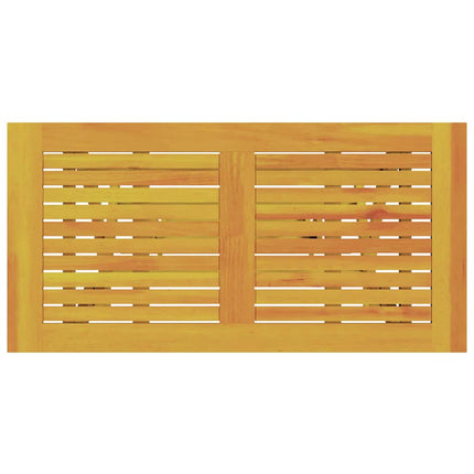 Trädgårdsmöbelset 5 pcs Brun Massivt Akaciaträ