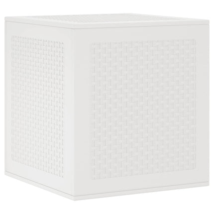 Förvaringslåda med lagring Vit 55 x 53 x 57 cm Polypropylen