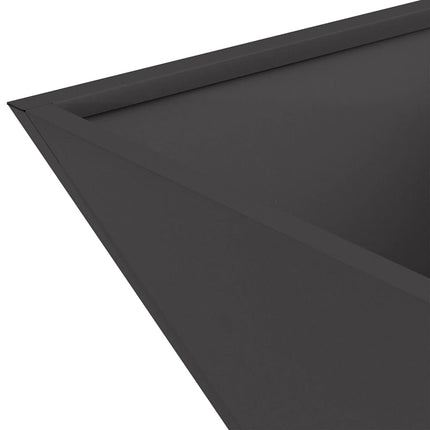 Trädgårdsplanterare 5 pcs Svart 35 x 35 x 15 cm Kallvalsat stål