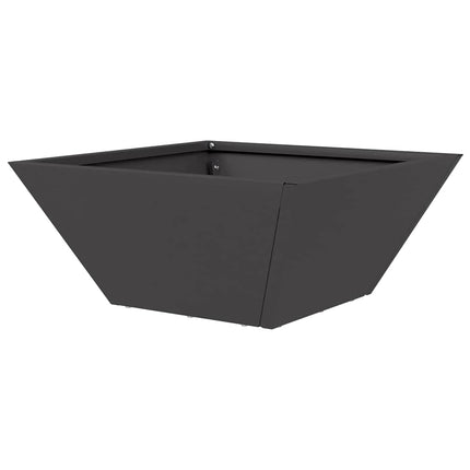 Trädgårdsplanterare 5 pcs Svart 35 x 35 x 15 cm Kallvalsat stål