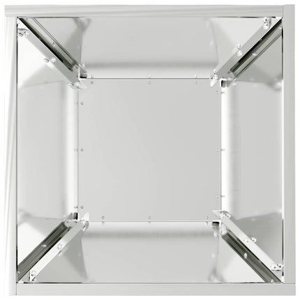 Trädgårdsplanterare 5 st Silver 35 x 35 x 15 cm