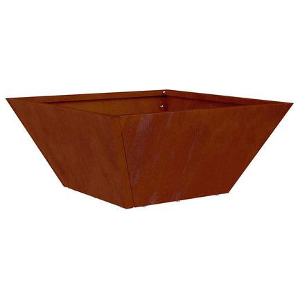 Trädgårdsplanterare Rostig 35 x 35 x 15 cm Väderbeständig stål