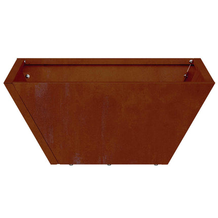 Trädgårdsplanterare Rostig 35 x 35 x 15 cm Väderbeständig stål
