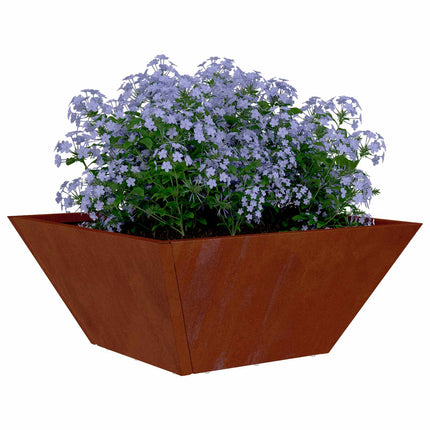 Trädgårdsplanterare Rostig 35 x 35 x 15 cm Väderbeständig stål