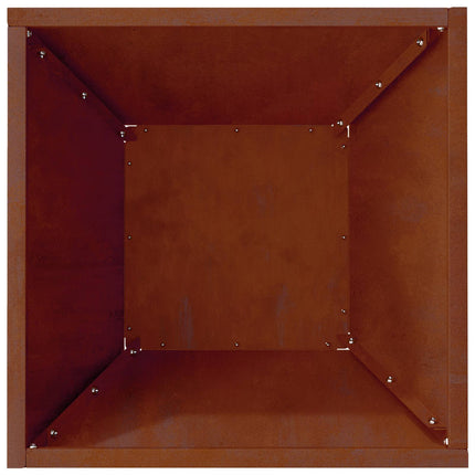 Trädgårdsplanterare Rostig 35 x 35 x 15 cm Väderbeständig stål