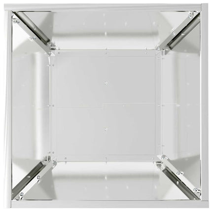 Trädgårdsplanterare Silver 40 x 40 x 15 cm Galvaniserat Stål