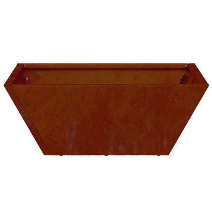 Trädgårdsplanterare Rostig 40 x 40 x 15 cm Väderbeständig stål