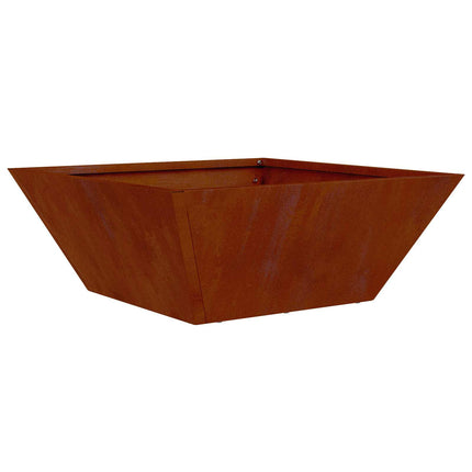 Trädgårdsplanterare 5 pcs Rostig 40 x 40 x 15 cm