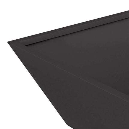 Trädgårdsplanterare 5 pcs Svart 50 x 50 x 15 cm Kallvalsat stål