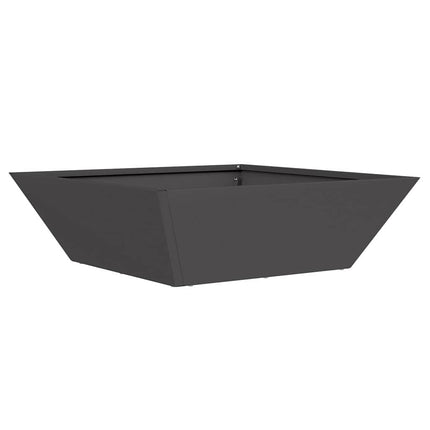 Trädgårdsplanterare 5 pcs Svart 50 x 50 x 15 cm Kallvalsat stål