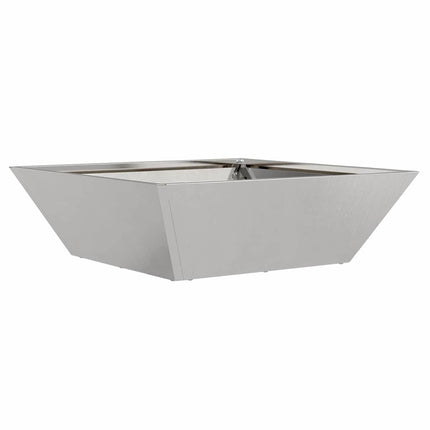 Trädgårdsplanterare Silver 50 x 50 x 15 cm Rostfritt stål