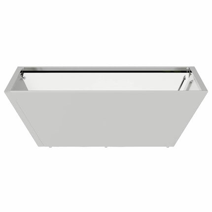 Trädgårdsplanterare Silver 50 x 50 x 15 cm Galvaniserat Stål