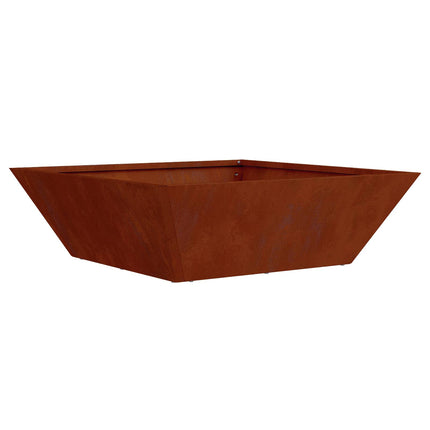 Trädgårdsplanterare Rostig 50 x 50 x 15 cm Väderbeständig stål