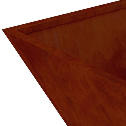 Trädgårdsplanterare 5 pcs Rostig 50 x 50 x 15 cm