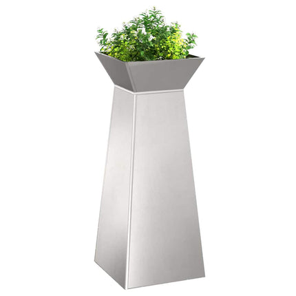 Pelarkrukor 2 pcs Silver 40 x 40 x 100 cm