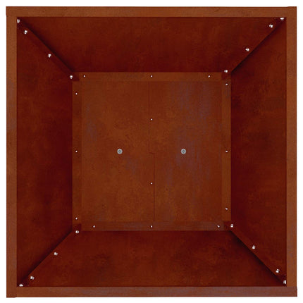 Pelarkrukor 2 pcs Silver 40 x 40 x 100 cm Väderbeständig stål