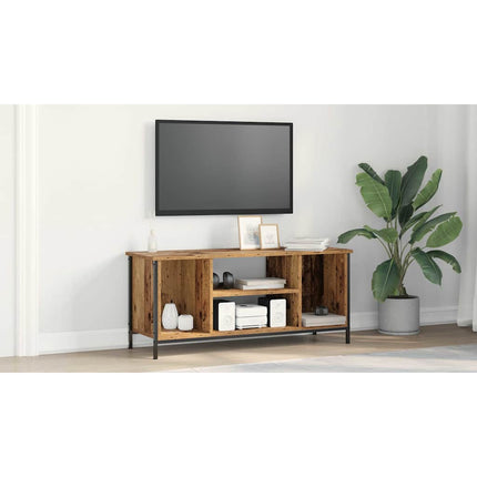 TV-skåp 102 x 35 x 45 cm Gammalt trä Konstruerat trä