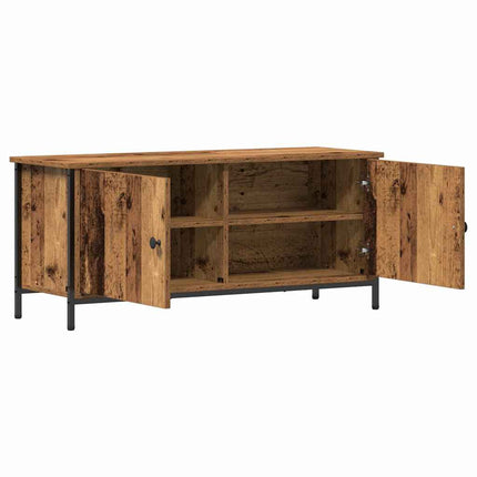 TV-skåp 100 x 35 x 45 cm Gammalt trä Konstruerat trä