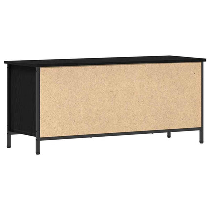 TV-skåp 100 x 35 x 45 cm Svart Ek Konstruerat trä