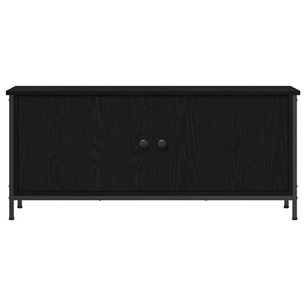 TV-skåp 100 x 35 x 45 cm Svart Ek Konstruerat trä
