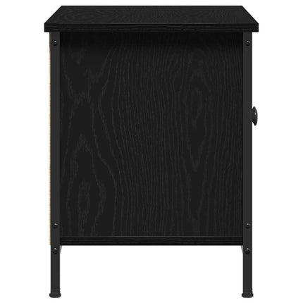 TV-skåp 100 x 35 x 45 cm Svart Ek Konstruerat trä