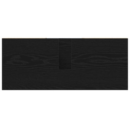 Badrumsskåp Svart 80 x 33 x 60 cm Konstruerat trä
