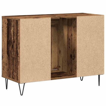 Badrumsskåp Gammalt trä 80 x 33 x 60 cm Konstruerat trä