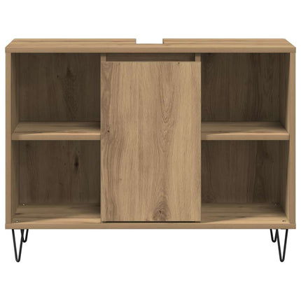 Badrumsskåp med dörr Artisan Ek 80 x 33 x 60 cm Konstruerat trä