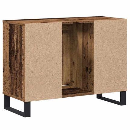 Badrumsskåp Gammalt trä 80 x 33 x 60 cm Konstruerat trä