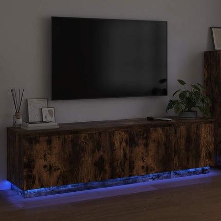 TV-skåp Rökt ek 180 x 38 x 49 cm Konstruerat trä
