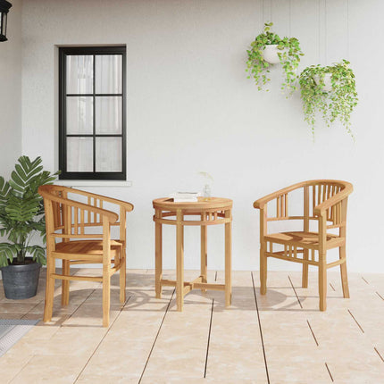 Stol 2 pcs Brun 63 x 58 x 89 cm Massivt teakträ