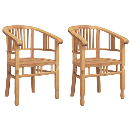 Stol 2 pcs Brun 63 x 58 x 89 cm Massivt teakträ