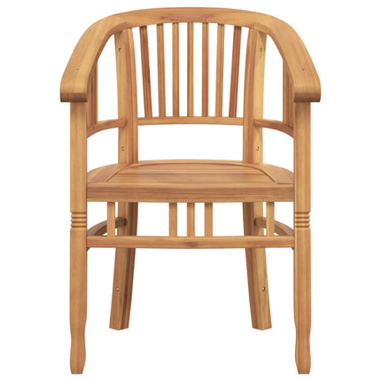 Stol 2 pcs Brun 63 x 58 x 89 cm Massivt teakträ