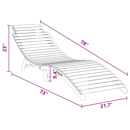 Solstol Brun 198 x 55 x 58,5 cm Massivt teakträ
