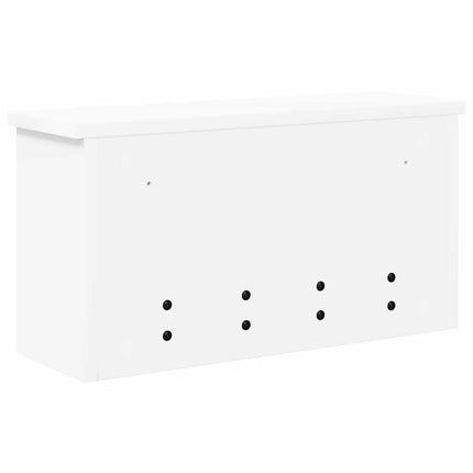 Väggmonterad Klädhängare Vit 50 x 16 x 26 cm Konstruerat trä