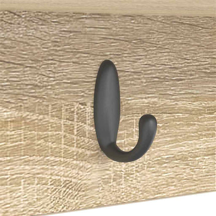 Väggmonterad Klädhängare med hylla Sonoma-ek 50 x 16 x 26 cm