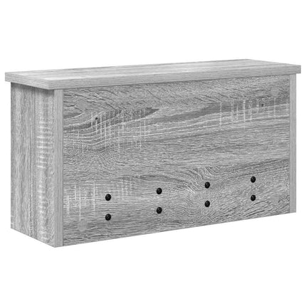 Väggmonterad Klädhängare med hylla Grå Sonoma 50 x 16 x 26 cm