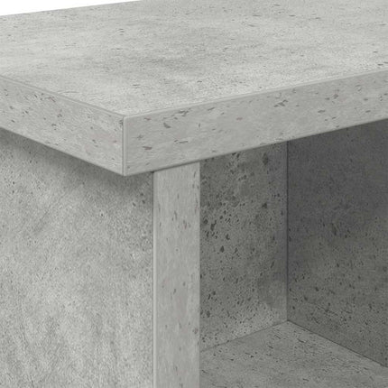Väggmonterad Klädhängare med hylla Betonggrå 75 x 16 x 26 cm