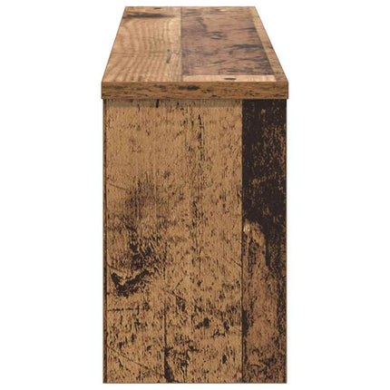 Väggmonterad Klädhängare med hylla Gammalt trä 75 x 16 x 26 cm