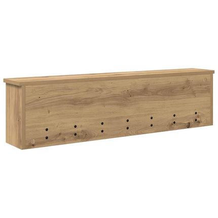 Väggmonterad Klädhängare med hylla Artisan Ek 100 x 16 x 26 cm