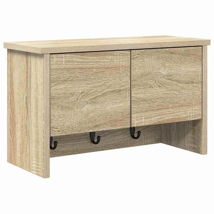 Väggmonterad Klädhängare med hylla Sonoma-ek 50 x 20 x 30 cm